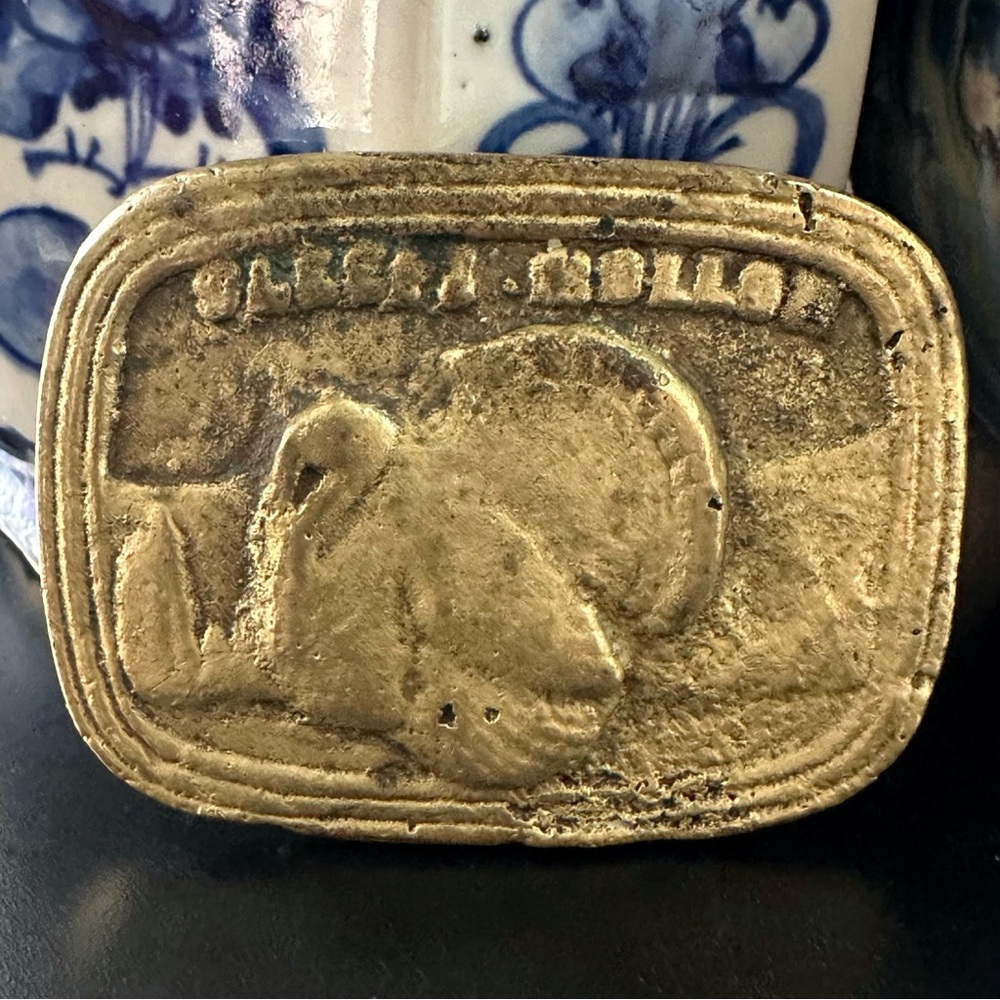 Vintage Brass Belt Buckle